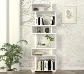 Βιβλιοθήκη Λευκό CEZELOS 60x19.5x165
