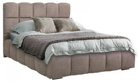 ΔΙΠΛΟ ΚΡΕΒΑΤΙ Fylliana Velora TAUPE ΧΡΩΜΑ 185x223x125εκ (160x200) 887-225-032