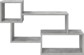 vidaXL Πλωτό ράφι Γκρι Σκυροδέματος 87 x 20 x 55 εκ
