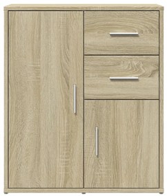 vidaXL Βοηθητικό Ντουλάπι Sonoma Δρυς 60x31x70 εκ. Επεξεργασμένο Ξύλο