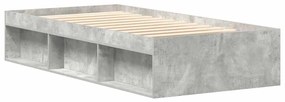 vidaXL Πλαίσιο Κρεβατιού Γκρι Σκυροδέματος 75x190 εκ. Small Single