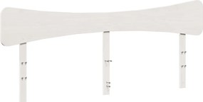 vidaXL Κεφαλάρι Λευκό 200 εκ. από Μασίφ Ξύλο Πεύκου