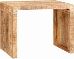 vidaXL End Table Καφέ 60 x 35 x 46 εκ. Στερεό ξύλο μάνγκο