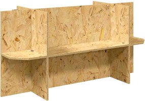 vidaXL Βάση Terrarium με ράφι Καφέ 100 x 40 x 50 cm OSB