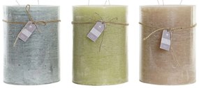 Κερί DKD Home Decor Βανίλια Κερί (3) (3 Τεμάχια)