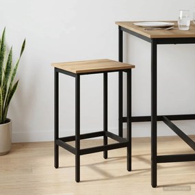 vidaXL Μπαρ σκαμπό Artisan Δρυς 40 x 32 x 64 εκ Επεξεργασμένο Ξύλο