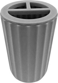 Θήκες οδοντόβουρτσας πλαστικές σε σετ 5Χ - Grey - 21596