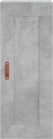 vidaXL Ντουλάπι Γκρι Σκυροδέματος 34,5x34x180 εκ. Επεξεργασμένο Ξύλο