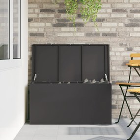 vidaXL Κουτί αποθήκευσης εξωτερικών χώρων Μαύρο 100 x 50.5 x 50 εκ.