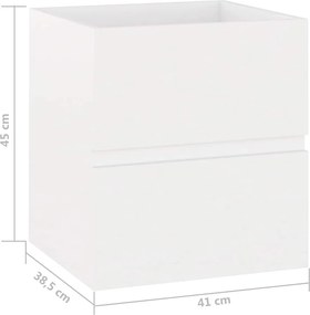 vidaXL Ντουλάπι Νιπτήρα Λευκό 41 x 38,5 x 45 εκ. Επεξεργασμένο Ξύλο