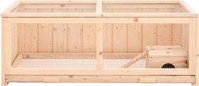 vidaXL Κλουβί Χάμστερ 104 x 52 x 38 εκ. από Μασίφ Ξύλο Ελάτης