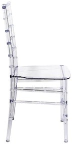 Καρέκλα Tiffany διάφανο pc 38.5x46x88εκ 38x38.5x88 εκ.