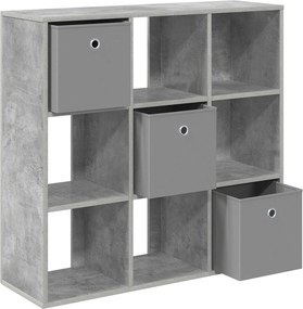 vidaXL Πλαϊνό γραφείο Σκυρόδεμα Γκρι 88,5 x 29 x 84,5 εκ.