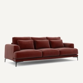 Καναπές 4 θέσεων με βελούδινη ταπετσαρία, Marsile