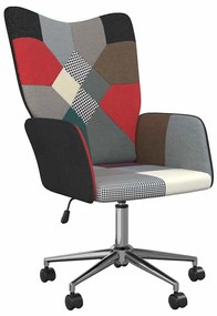 vidaXL Πολυθρόνα Relax Σχέδιο Patchwork Υφασμάτινη