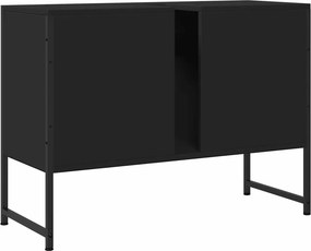 vidaXL Ντουλάπι Μπάνιου Νιπτήρα Μαύρο 80 x 33 x 60 εκ. Επεξ. Ξύλο