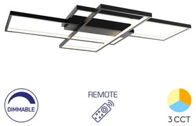 Φωτιστικό Οροφής Braytron BH17-04691 Μαύρο Ματ (Black Mat) CCT3