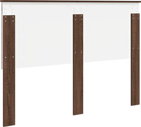 vidaXL Κεφαλάρι με κεφαλάρι Καφέ δρυς 140 cm Επεξεργασμένο ξύλο