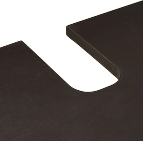vidaXL Ντουλάπι νιπτήρα με ράφι Μαύρο και Χρυσό 62 x 33 x 58 εκ.