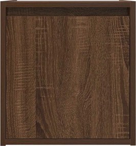 vidaXL Κομοδίνα Επιτοίχια 2 τεμ. Καφέ Δρυς 38x34x40 εκ.