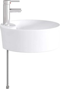 vidaXL Λεκάνη μπάνιου Χρωμέ 40,5 x 40,5 x 15 cm Μέταλλο