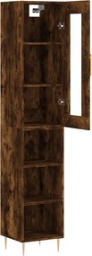 vidaXL Ντουλάπι Καπνιστή δρυς 34,5x34x180 εκ. από Επεξεργασμένο Ξύλο