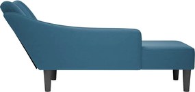 vidaXL Σαλόνι Σαλόνι με δεξί μπράτσο Μπλε βελούδο