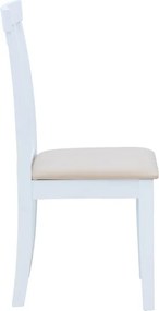 Καρέκλα Houston pakoworld σε λευκή απόχρωση 40x49x94εκ