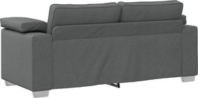 vidaXL Διθέσιος καναπές Σκούρο Γκρι 180 cm ύφασμα