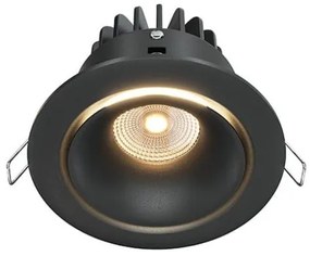 Χωνευτό Σποτ Οροφής LED 12W Yin 3000K Μαύρο DL031-L12W3K-D-B MAYTONI-DL031-L12W3K-D-B-Μαύρο DL031-L12W3K-D-B