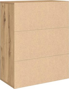 vidaXL Sideboard Artisan Oak 60x30x75 cm Κατασκευασμένο ξύλο