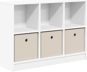 vidaXL Πλαϊνό γραφείο Λευκό 88,5 x 27,5 x 63,5 εκ