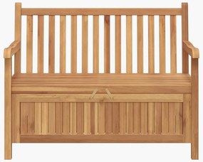 vidaXL Πάγκος Αποθήκευσης Κήπου Καφέ 114 x 60 x 90 εκ Μασίφ ξύλο teak