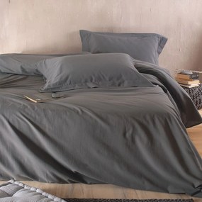 Σεντόνια Whisper (Σετ 4τμχ) Grey Ρυθμός Υπέρδιπλo 240x280cm 100% Βαμβάκι