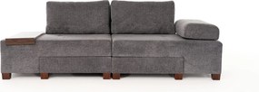 3-Seat Sofa-Bed Perenna Chenille - Grey Grey