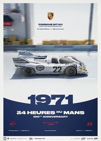 Εκτύπωση τέχνης Porsche 917 KH - 24h Le Mans - 100th Anniversary - 1971, Automobilist