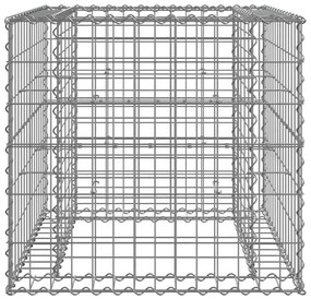 vidaXL Συρματοκιβώτιο Ασημί 70 x 70 x 65 εκ. από Γαλβανισμένο Χάλυβα