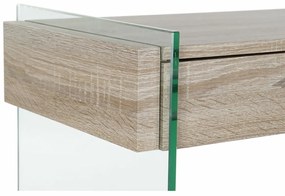 Βοηθητικό Τραπέζι DKD Home Decor Διαφανές Φυσικό Ξύλο Κρυστάλλινο Ξύλο MDF 120 x 40 x 76 cm