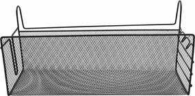 Κρεμαστός Οργανωτής Γραφείου 36x13x16cm Άσπρο ή Μαύρο - Μαύρο
