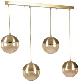 Φωτιστικό Οροφής - Ράγα Kure 941RTN1218 65x15x70cm 4xE27 40W Gold Opviq