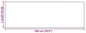 vidaXL Πατάκι εισόδου  Ορθογώνιο Μπεζ 60x180 εκ