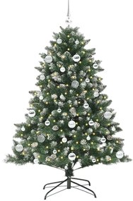 vidaXL Τεχνητό Χριστουγεννιάτικο Δέντρο με 150 LED Πράσινο 150 cm