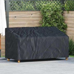 vidaXL Κάλυμμα Παγκάκι Κήπου Μαύρο 175 x 85 x 65 / 94 εκ Ύφασμα 420D