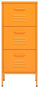 vidaXL Ντουλάπι Αποθήκευσης Μουσταρδί 42,5 x 35 x 101,5 εκ. από Ατσάλι