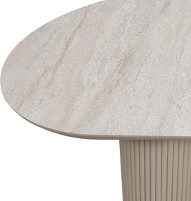 Τραπέζι Hazar Megapap Mdf χρώμα travertine - sandstone 180x90x77εκ.