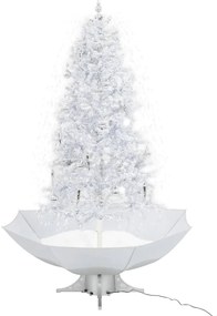 vidaXL Χριστουγεννιάτικο Δέντρο που Χιονίζει Λευκό 190 εκ. με Βάση