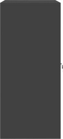 vidaXL Ντουλάπι αποθήκευσης Μαύρο 80 x 40 x 90 εκ Ατσάλι