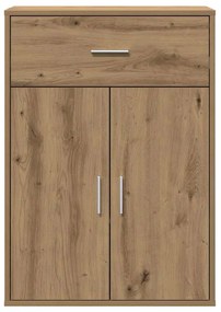 vidaXL Πλαϊνό γραφείο artisan δρυς 79 x 38 x 80 εκ. Επεξεργασμένο ξύλο