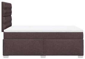 ΚΡΕΒΑΤΙ BOXSPRING ΜΕ ΣΤΡΩΜΑ ΣΚΟΥΡΟ ΚΑΦΕ 120X190 ΕΚ ΥΦΑΣΜΑΤΙΝΟ 3292737