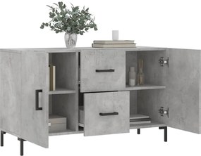 vidaXL Ντουλάπι Γκρι Σκυροδέματος 100 x 36 x 60 εκ. Επεξεργασμένο Ξύλο